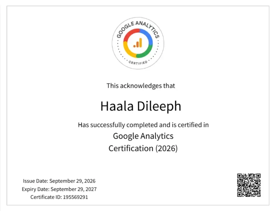 Google Analytics Certification